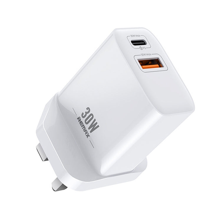 REMAX RP-U82 30W USB+USB-C/Type-C Dual-Interface Schnellladegerät, CN-Stecker, UK-Stecker, US-Stecker