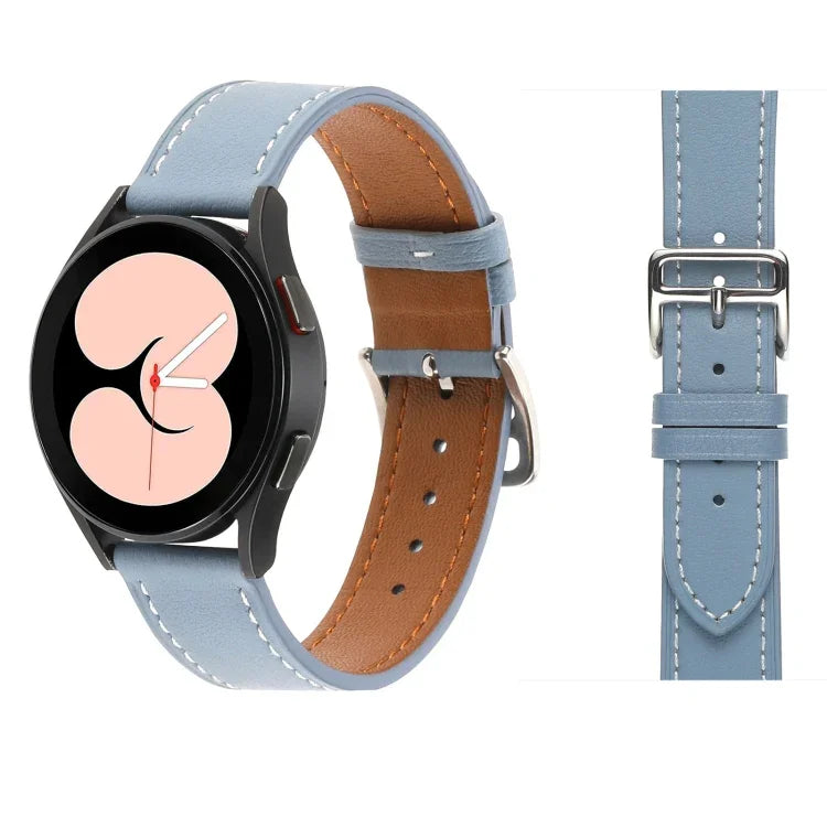 Glatt gewebtes Lederarmband für Samsung Galaxy Watch5 Pro 45 mm/5 44 mm/5 40 mm