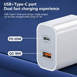 REMAX RP-U68 20W USB+USB-C/Type-C Dual Interface Schnellladegerät-Set, CN-Stecker, EU-Stecker, UK-Stecker, US-Stecker