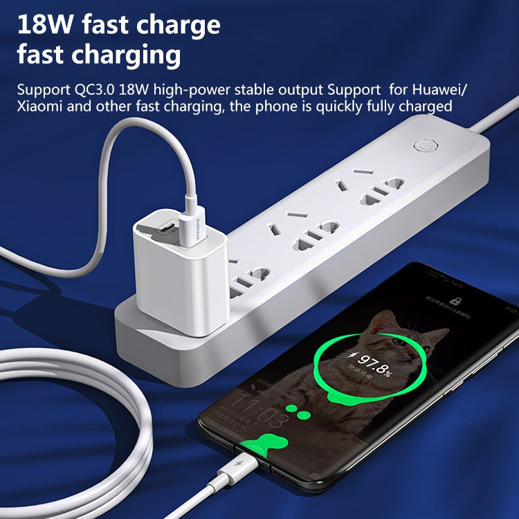 REMAX RP-U68 20W USB+USB-C/Type-C Dual Interface Schnellladegerät-Set, CN-Stecker, EU-Stecker, UK-Stecker, US-Stecker