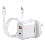 REMAX RP-U68 20W USB+USB-C/Type-C Dual Interface Schnellladegerät-Set, CN-Stecker, EU-Stecker, UK-Stecker, US-Stecker