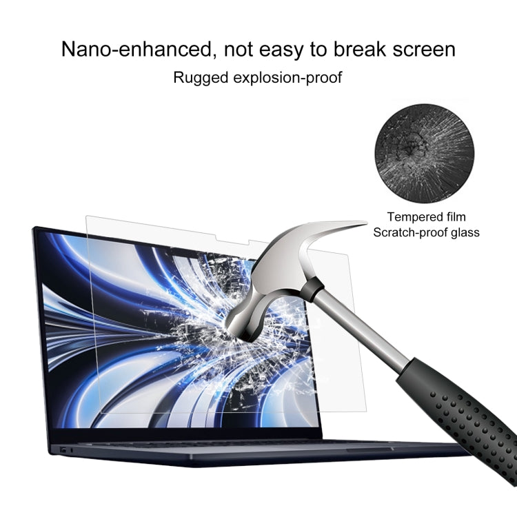 9H Explosionsgeschützte Gehärtete Glasfolie Für MacBook Air 13,6 Zoll A2681 / A3449, 1 Stück, 2 Stück, 25 Stück