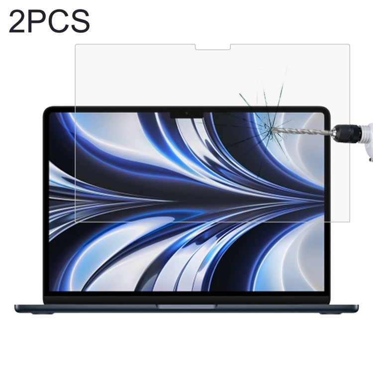 9H Explosionsgeschützte Gehärtete Glasfolie Für MacBook Air 13,6 Zoll A2681 / A3449, 1 Stück, 2 Stück, 25 Stück