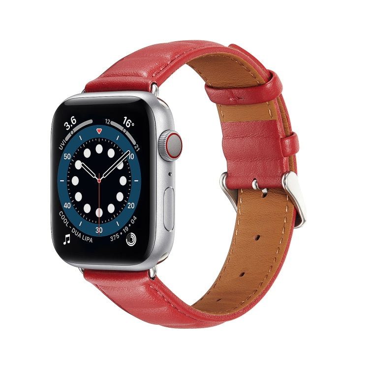 Echtes Leder-Uhrenarmband Für Apple Watch Series, 7 45mm / 6&SE&5&4 44mm / 3&2&1 42mm, 7 41mm / 6&SE&5&4 40mm / 3&2&1 38mm