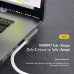 100W 5-Pin MagSafe 1 (L-förmig) zu USB-C / Type-C PD Ladekabel, Kabellänge: 1,8m, MagSafe 1 (L-förmig)