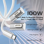100W 5-Pin MagSafe 1 (L-förmig) zu USB-C / Type-C PD Ladekabel, Kabellänge: 1,8m, MagSafe 1 (L-förmig)