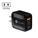25W PD Typ-C + QC3.0 USB-Reiseladegerät, US-Stecker, EU-Stecker