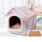 Haus Typ Universell Abnehmbares und Waschbares Hundebett Katzenbett Haustierbedarf, M