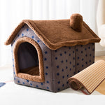 Haus Typ Universell Abnehmbares und Waschbares Hundebett Katzenbett Haustierbedarf, M