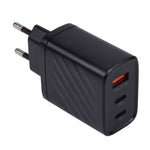 AR-892 3-in-1 QC3.0 PD20W USB + USB-C / Type-C Wand-Reise-Ladegerät, EU-Stecker, UK-Stecker