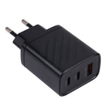 AR-892 3-in-1 QC3.0 PD20W USB + USB-C / Type-C Wand-Reise-Ladegerät, EU-Stecker, UK-Stecker