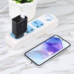 AR-892 3-in-1 QC3.0 PD20W USB + USB-C / Type-C Wand-Reise-Ladegerät, EU-Stecker, UK-Stecker