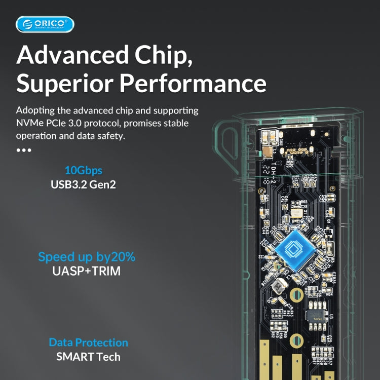 ORICO-USB3.1 Gen1 Type-C 6Gbps M.2 SATA SSD Gehäuse