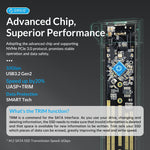 ORICO-USB3.1 Gen1 Type-C 6Gbps M.2 SATA SSD Gehäuse