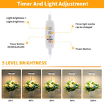 10W 48 LEDs Sukkulenten-Wachstumslicht, Engelsring, Biene, Rundrohr