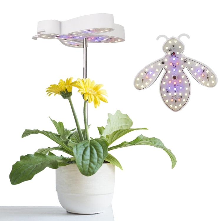 10W 48 LEDs Sukkulenten-Wachstumslicht, Engelsring, Biene, Rundrohr