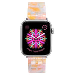 Fünf-Perlen-Armband aus Kunstharz für Apple Watch Series 7 (45 mm), 6, SE, 5 und 4 (44 mm), 3, 2 und 1 (42 mm), 7 (41 mm), 6, SE, 5 und 4 (40 mm) sowie 3, 2 und 1 (38 mm)