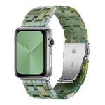 Fünf-Perlen-Armband aus Kunstharz für Apple Watch Series 7 (45 mm), 6, SE, 5 und 4 (44 mm), 3, 2 und 1 (42 mm), 7 (41 mm), 6, SE, 5 und 4 (40 mm) sowie 3, 2 und 1 (38 mm)