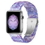 Fünf-Perlen-Armband aus Kunstharz für Apple Watch Series 7 (45 mm), 6, SE, 5 und 4 (44 mm), 3, 2 und 1 (42 mm), 7 (41 mm), 6, SE, 5 und 4 (40 mm) sowie 3, 2 und 1 (38 mm)