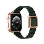 Magnetisches Armband mit quadratischer Dornschließe in Roségold für Apple Watch Series 7 (45 mm), 6, SE, 5, 4 (44 mm), 3, 2, 1 (42 mm), 7 (41 mm), 6, SE, 5, 4 (40 mm) und 3, 2, 1 (38 mm)
