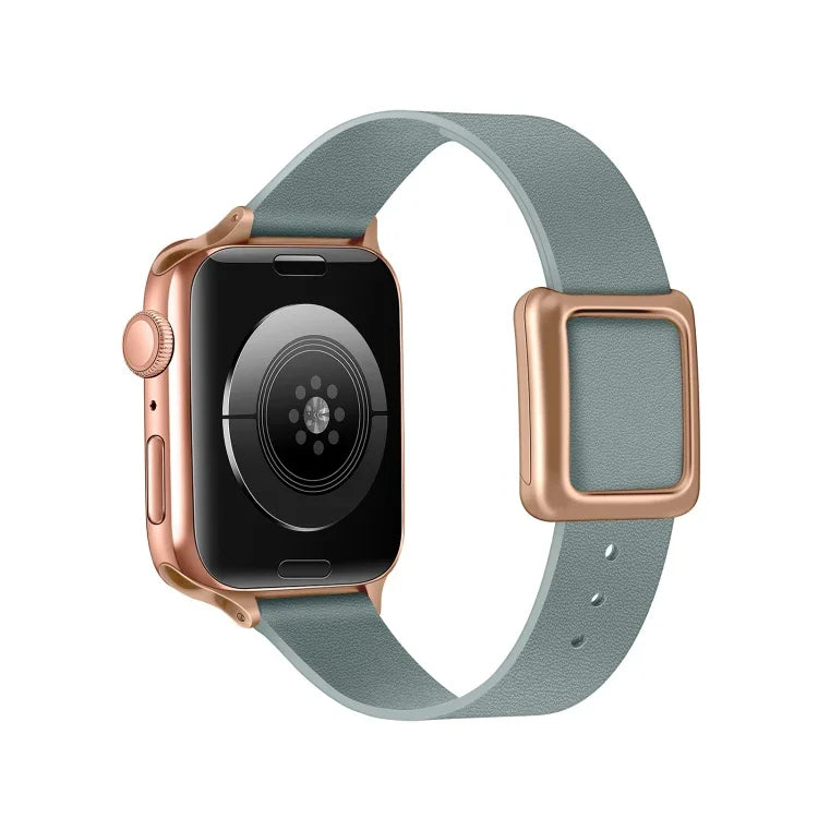 Magnetisches Armband mit quadratischer Dornschließe in Roségold für Apple Watch Series 7 (45 mm), 6, SE, 5, 4 (44 mm), 3, 2, 1 (42 mm), 7 (41 mm), 6, SE, 5, 4 (40 mm) und 3, 2, 1 (38 mm)