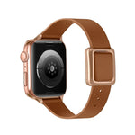 Magnetisches Armband mit quadratischer Dornschließe in Roségold für Apple Watch Series 7 (45 mm), 6, SE, 5, 4 (44 mm), 3, 2, 1 (42 mm), 7 (41 mm), 6, SE, 5, 4 (40 mm) und 3, 2, 1 (38 mm)