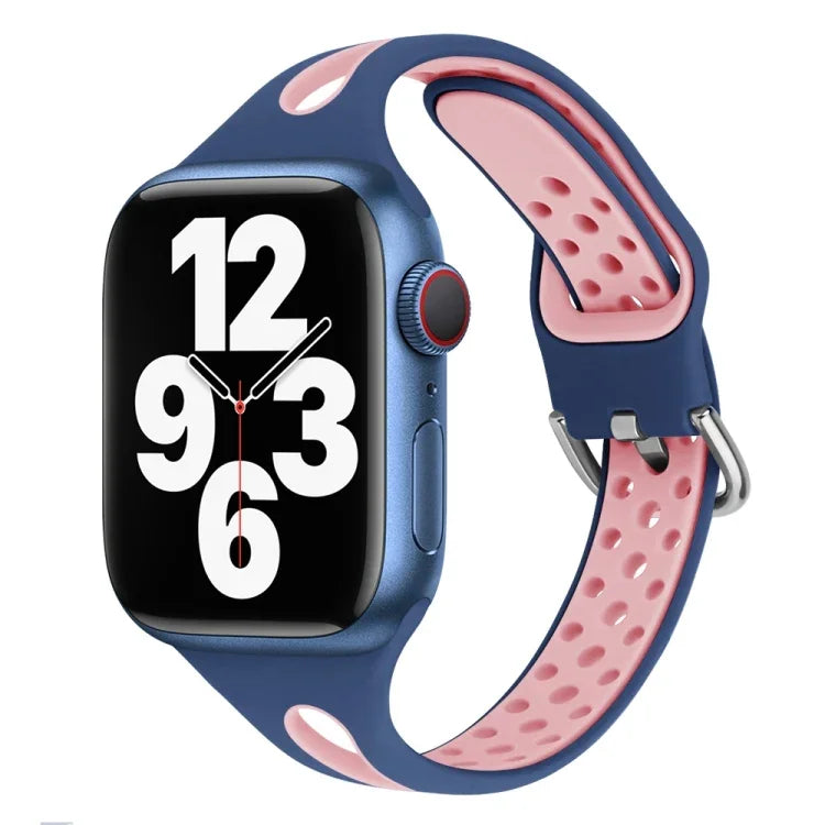 Wassertropfen-Silikonarmband für Apple Watch Series, 7 41mm / 6&SE&5&4 40mm / 3&2&1 38mm, 7 45mm / 6&SE&5&4 44mm / 3&2&1 42mm