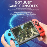 X50 Max Handheld-Spielkonsole mit 5,1-Zoll-Bildschirm für zwei Spieler mit über 6000 Spielen, X50 Max / Schwarz, X50 Max / Rot+Blau