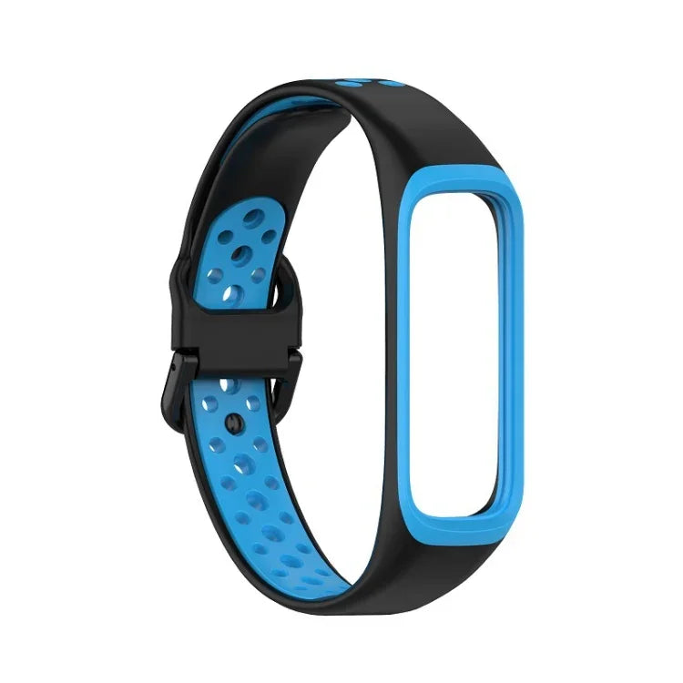 SM-R220 Two-color Silicone Watch Band, For Samsung Galaxy Fit 2