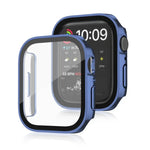 Wasserdichter 2-in-1-PC-Rahmen + Schutzhülle aus gehärtetem Glas, für Apple Watch Series 9/8/7 (45 mm), Apple Watch Series 9/8/7 (41 mm), Apple Watch Series 6/5/4/SE (44 mm) und Apple Watch Series 6/5/4/SE (40 mm)