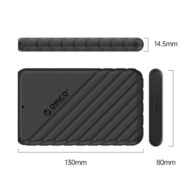 ORICO 25PW1-U3 2,5 Zoll Externes Speicher-Festplattengehäuse, 25PW1-U3, 25PW1-C3, 25PW1C-C3