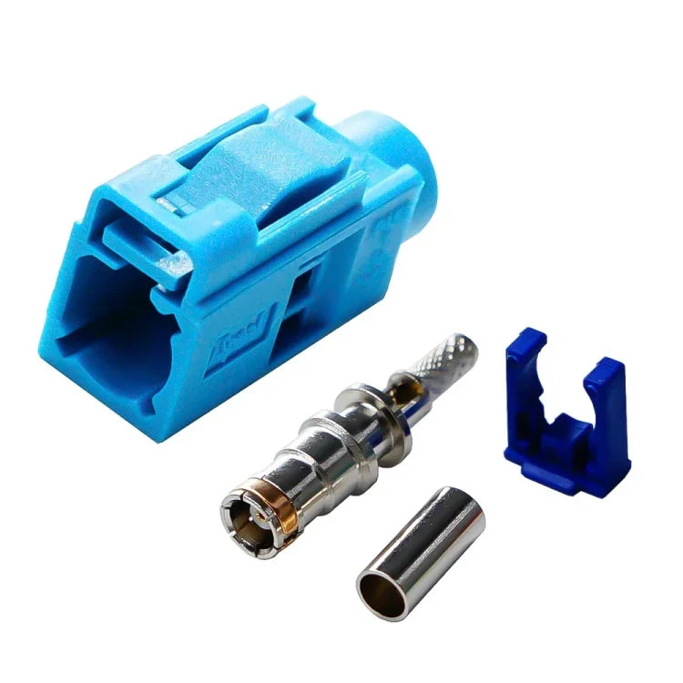 Für RG174 Kabel Fakra Radio Crimp Buchse / Stecker Phantomspeisung RF Koaxial
