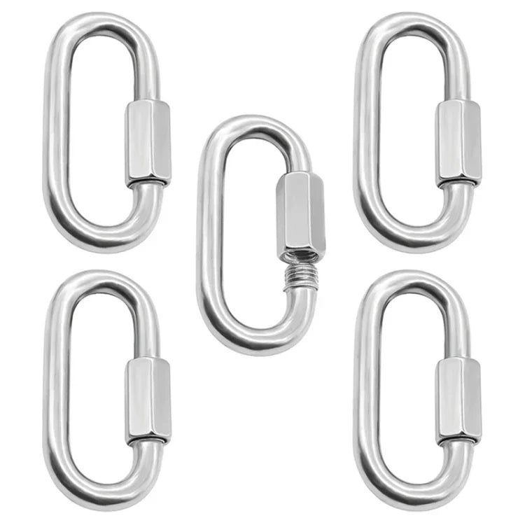 Edelstahl 304 Schnellverschluss-Ringlaufstegschnalle, 5 Stk. 3,5 mm, 5 Stk. 4 mm, 3 Stk. 5 mm, 3 Stk. 6 mm, 2 Stk. 7 mm, 2 Stk. 8 mm, 9 mm, 10 mm