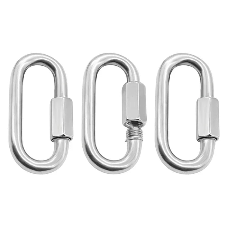 Edelstahl 304 Schnellverschluss-Ringlaufstegschnalle, 5 Stk. 3,5 mm, 5 Stk. 4 mm, 3 Stk. 5 mm, 3 Stk. 6 mm, 2 Stk. 7 mm, 2 Stk. 8 mm, 9 mm, 10 mm