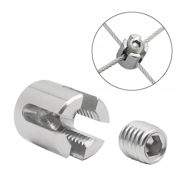 316 Edelstahl Garten-Drahtseil-Kreuz-Befestigungsclip, M8x2, M10x3, M12x4, M12x5, M12x6, M16x8