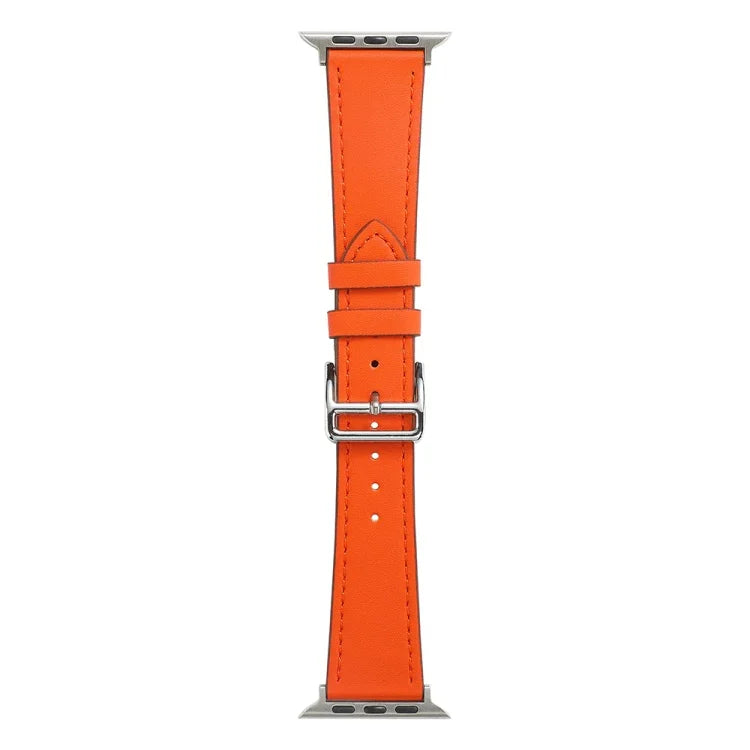 Einlagiges Mikrofaser-Lederarmband für Apple Watch Series 7 (45 mm), 6, SE, 5 und 4 (44 mm), 3, 2 und 1 (42 mm), 7 (41 mm), 6, SE, 5 und 4 (40 mm) sowie 3, 2 und 1 (38 mm)