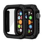 2-in-1-Schutzfolie aus gehärtetem Glas für Apple Watch Series 9/8/7 (45 mm), Apple Watch Series 9/8/7 (41 mm), Apple Watch Series 6/5/4/SE (44 mm), Apple Watch Series 6/5/4/SE (40 mm), Apple Watch Series 3, 2 und 1 (42 mm)...