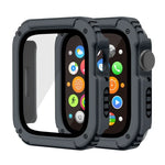 2-in-1-Schutzfolie aus gehärtetem Glas für Apple Watch Series 9/8/7 (45 mm), Apple Watch Series 9/8/7 (41 mm), Apple Watch Series 6/5/4/SE (44 mm), Apple Watch Series 6/5/4/SE (40 mm), Apple Watch Series 3, 2 und 1 (42 mm)...