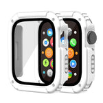 2-in-1-Schutzfolie aus gehärtetem Glas für Apple Watch Series 9/8/7 (45 mm), Apple Watch Series 9/8/7 (41 mm), Apple Watch Series 6/5/4/SE (44 mm), Apple Watch Series 6/5/4/SE (40 mm), Apple Watch Series 3, 2 und 1 (42 mm)...