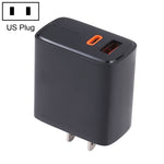 LZ-1130 PD 20W Typ-C+QC 3.0 USB-Schnellladegerät, 20W EU-Stecker, 20W US-Stecker