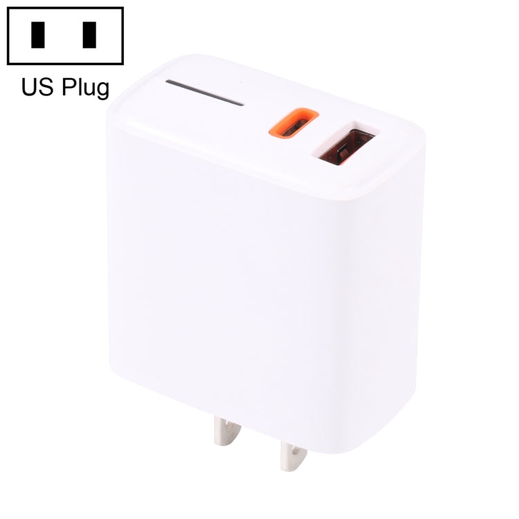 LZ-1130 PD 20W Typ-C+QC 3.0 USB-Schnellladegerät, 20W EU-Stecker, 20W US-Stecker