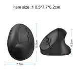 X10 2,4G Kabellose vertikale ergonomische Gaming-Maus, X10 (Schwarz), X10 (Grau)