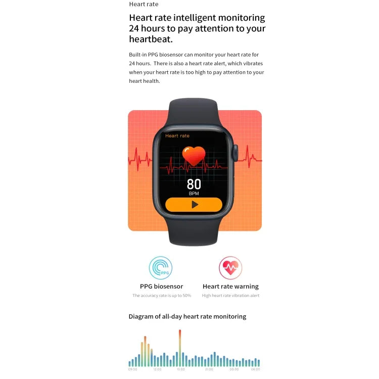 Watch 8 Max 1,85 Zoll Kabelloses Laden Bluetooth Anruf NFC Smartwatch