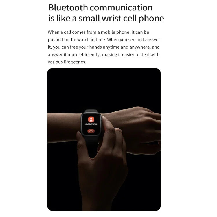 Watch 8 Max 1,85 Zoll Kabelloses Laden Bluetooth Anruf NFC Smartwatch