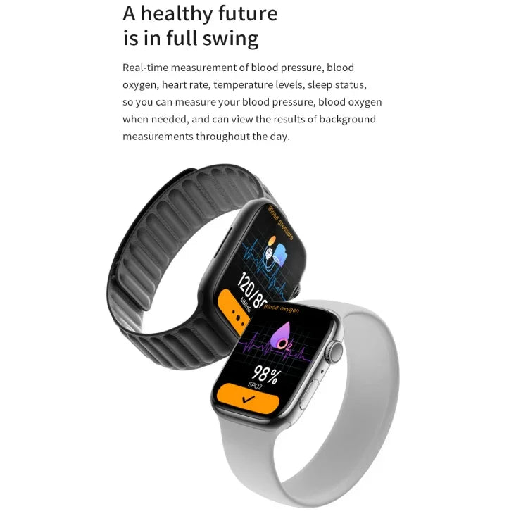 Watch 8 Max 1,85 Zoll Kabelloses Laden Bluetooth Anruf NFC Smartwatch