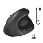 X10 2,4G Kabellose, wiederaufladbare, vertikale, ergonomische Gaming-Maus, X10 wiederaufladbar (Schwarz), X10 wiederaufladbar (Grau)