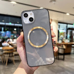 CD Texture MagSafe TPU Phone Case, For iPhone 14, For iPhone 14 Plus, For iPhone 14 Pro, For iPhone 14 Pro Max, For iPhone 13 mini, For iPhone 13