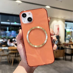 CD Texture MagSafe TPU Phone Case, For iPhone 14, For iPhone 14 Plus, For iPhone 14 Pro, For iPhone 14 Pro Max, For iPhone 13 mini, For iPhone 13
