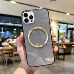 CD Texture MagSafe TPU Phone Case, For iPhone 14, For iPhone 14 Plus, For iPhone 14 Pro, For iPhone 14 Pro Max, For iPhone 13 mini, For iPhone 13