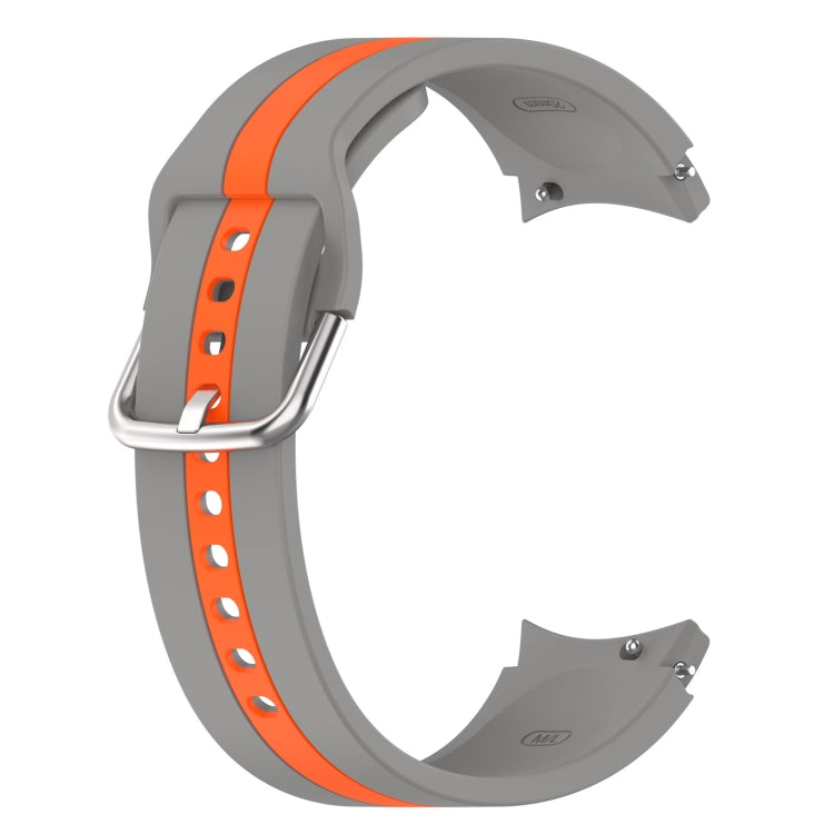 Zweifarbiges Streifen-Silikon-Armband, für Samsung Galaxy Watch5 / Watch5 Pro